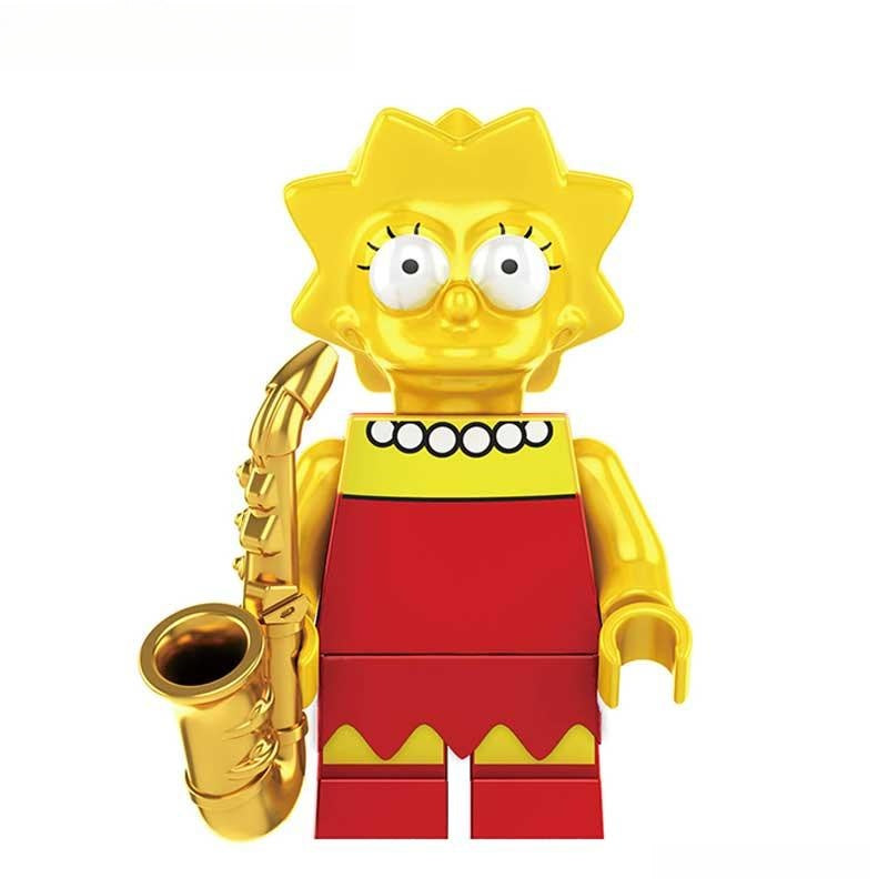 Lisa Simpson | The Simpsons Lego Minifigures Custom toys - DelsBricks MinifiguresMinifiguresDelsBricks MinifiguresDelsbricks