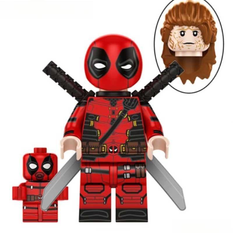 Long Hair Deadpool from Deadpool & Wolverine Movie Lego Minifigures Custom Toys - DelsBricks MinifiguresMinifiguresDelsBricks MinifiguresDelsbricks