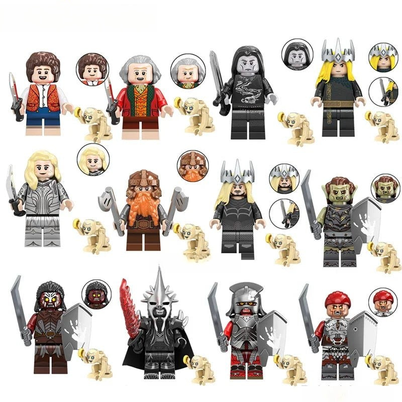 Lord of The Rings Set of 12 Lego Minifigures Custom Toys - DelsBricks MinifiguresMinifiguresDelsBricks MinifiguresDelsbricks
