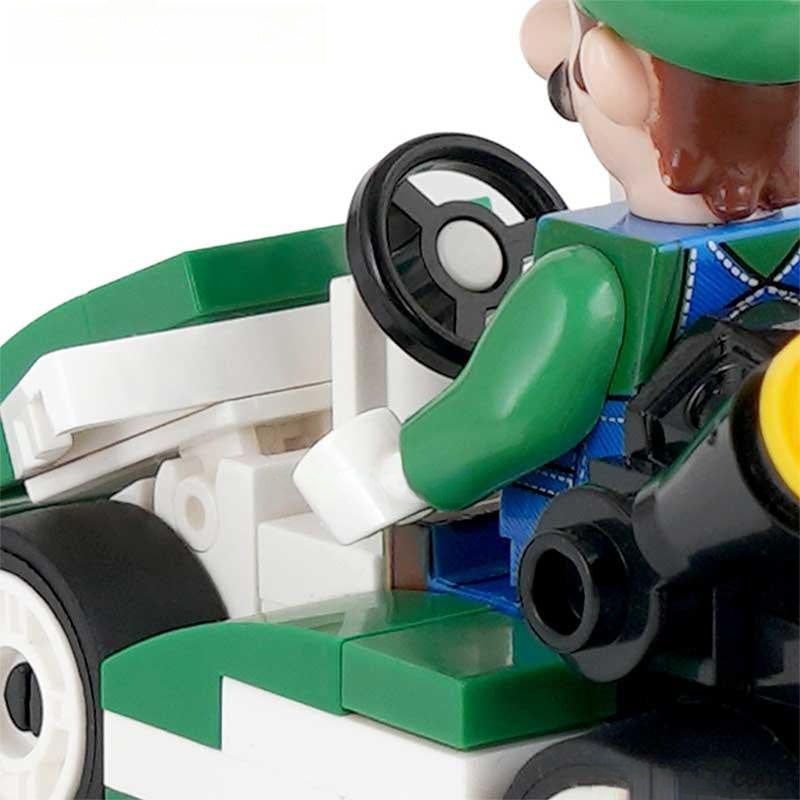 Luigi Kart Brothers Super Mario Lego Minifigures Custom Toys - DelsBricks MinifiguresMinifiguresDelsBricks MinifiguresDelsbricks