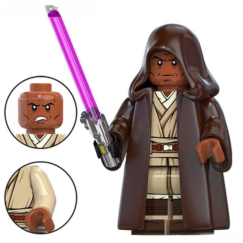 Mace Windu Star Wars Lego Minifigures Custom Toys 4 - DelsBricks MinifiguresLego Star Wars MinifiguresDelsBricks MinifiguresDelsbricks.com