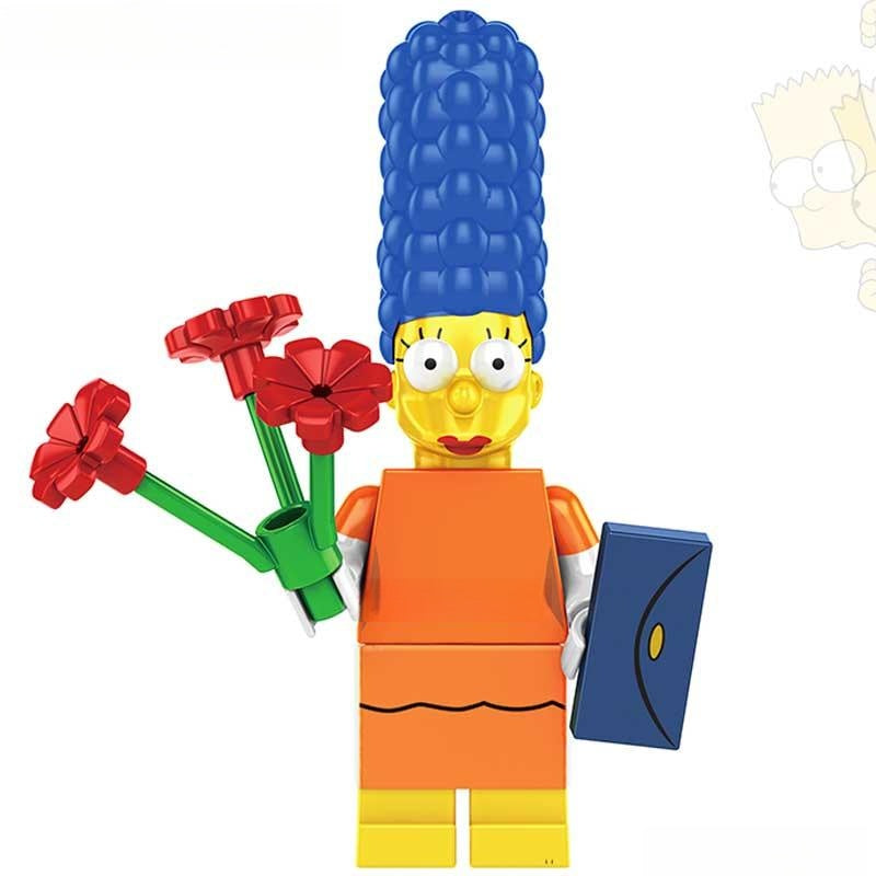 Marge Simpson | The Simpsons Lego Minifigures Custom toys New - DelsBricks MinifiguresMinifiguresDelsBricks MinifiguresDelsbricks
