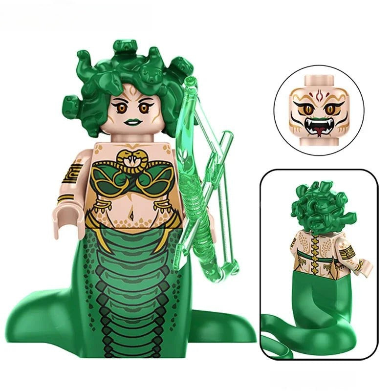 Medusa Greek Mythos Goddess Horror movie Lego Minifigures custom toys 2 - DelsBricks MinifiguresLego Horror MinifiguresDelsBricks MinifiguresDelsbricks.com