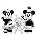 Mickey & Minnie Mouse Disney Minifigures set of 2 (Black & White) - DelsBricks MinifiguresMinifiguresDelsBricks MinifiguresDelsbricks