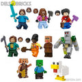Minecraft Movie Set of 8 Lego Minifigures Custom toys - DelsBricks MinifiguresMinifiguresDelsBricks MinifiguresDelsbricks