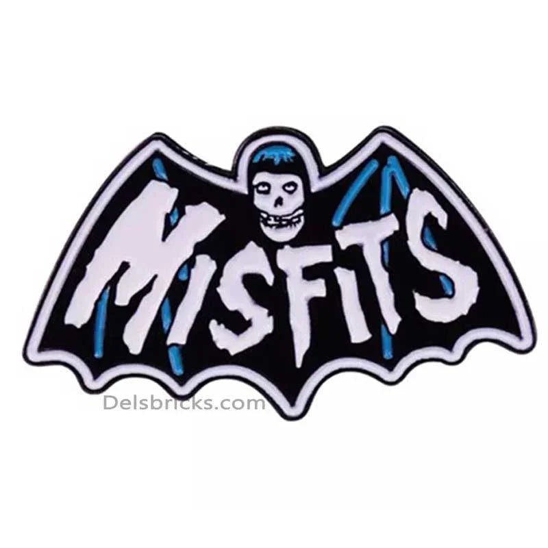 Misfits Crimson Skull Bat Enamel Pins Near Me - DelsBricks MinifiguresEnamel Pins Copper Lapel fashion PinsDelsBricks MinifiguresDelsbricks.com