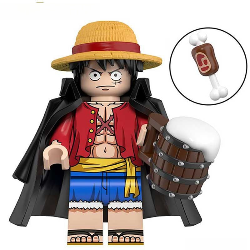 Monkey D Luffy from One Piece Lego Anime Minifigures Custom Toys 18 - DelsBricks MinifiguresMinifiguresDelsBricks MinifiguresDelsbricks
