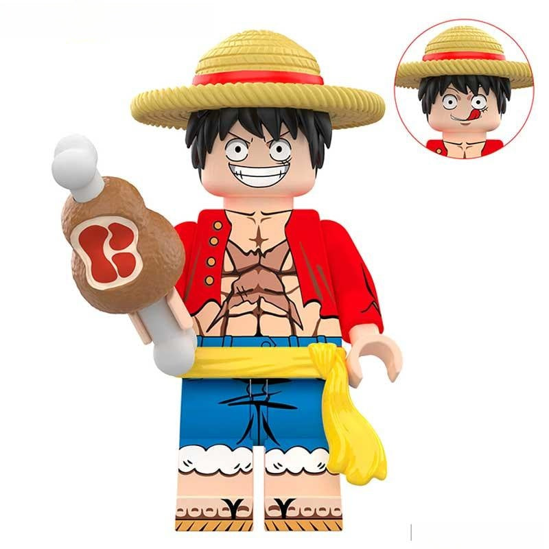 Monkey D Luffy from One Piece Lego Anime Minifigures - DelsBricks MinifiguresMinifiguresDelsBricks MinifiguresDelsbricks