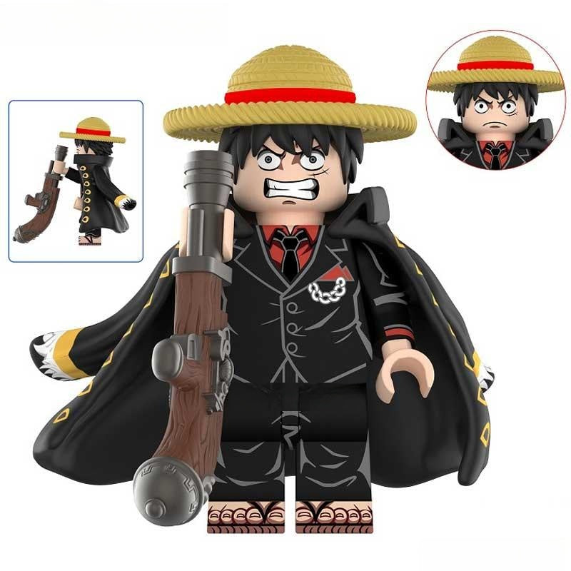 Monkey D Luffy ONE PIECE Suit & Tie Lego Anime Minifigures Custom Toys - DelsBricks MinifiguresMinifiguresDelsBricks MinifiguresDelsbricks