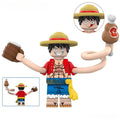 Monkey D Luffy stretched arms One Piece Lego Anime Minifigures - DelsBricks MinifiguresMinifiguresDelsBricks MinifiguresDelsbricks