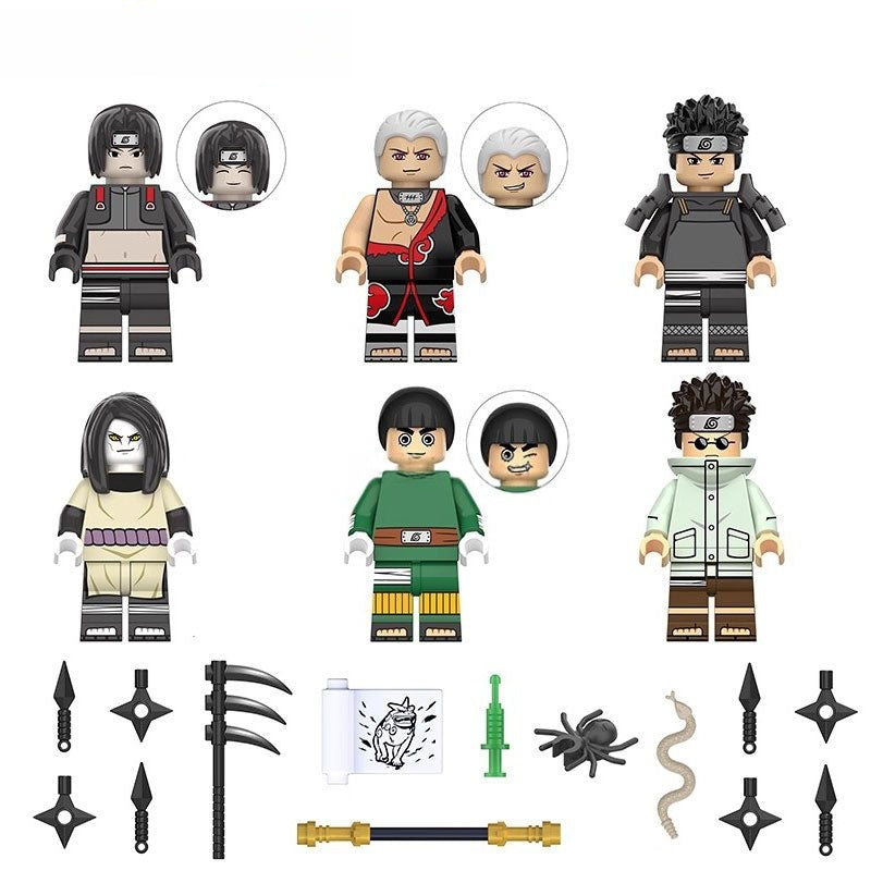 Naruto set of 6 Lego Anime Minifigures Custom Toys S9 - DelsBricks MinifiguresMinifiguresDelsBricks MinifiguresDelsbricks