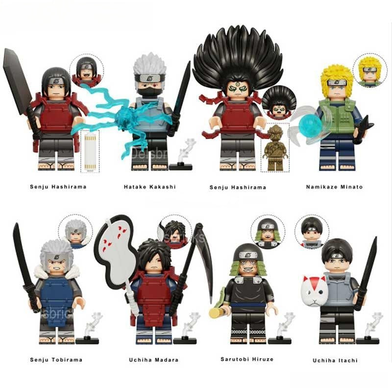 Naruto set of 8 Lego Anime Minifigures Custom Toys 1 - DelsBricks MinifiguresMinifiguresDelsBricks MinifiguresDelsbricks