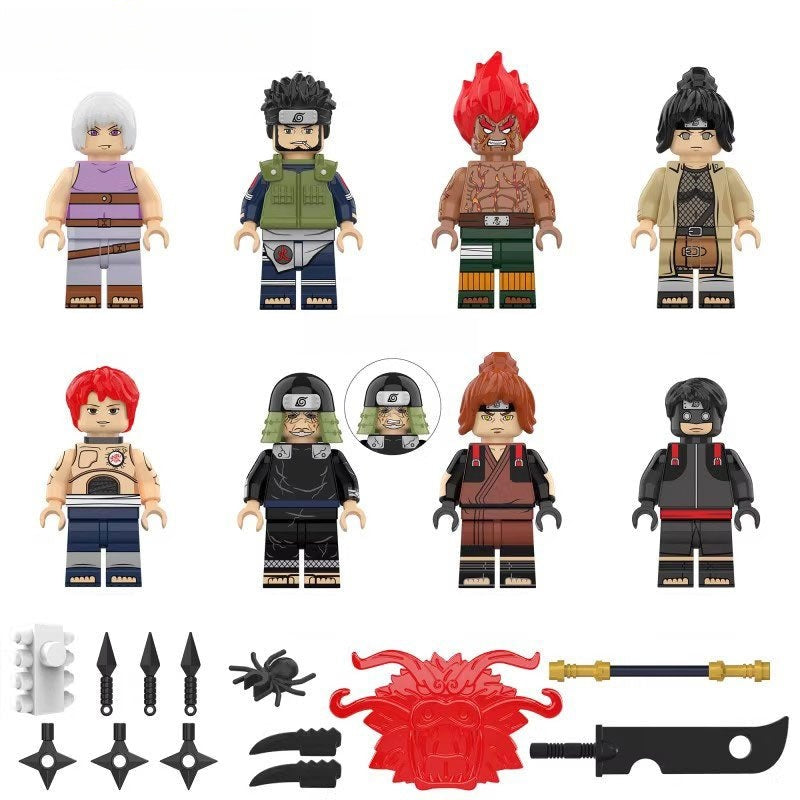 Naruto set of 8 Lego Anime Minifigures Custom Toys S7 - DelsBricks MinifiguresMinifiguresDelsBricks MinifiguresDelsbricks