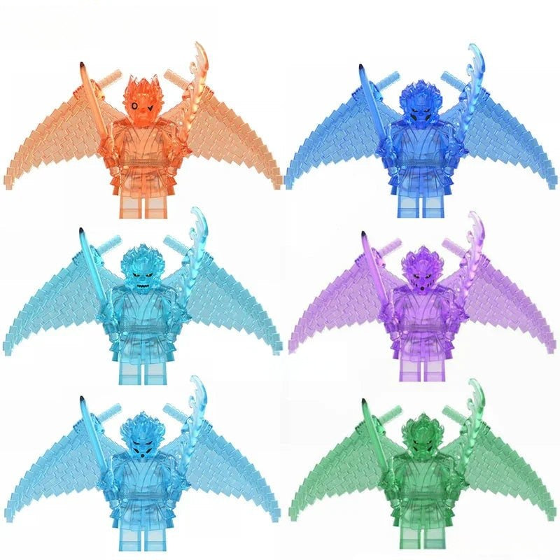 Naruto Susanoo Gods Set of 6 Anime Lego Minifigures custom toys - DelsBricks