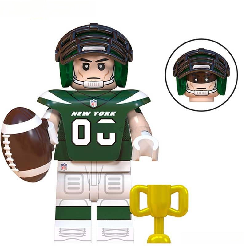 New York Jets NFL Football Teams Lego Minifigures Custom Toys - DelsBricks MinifiguresMinifiguresDelsBricks MinifiguresDelsbricks