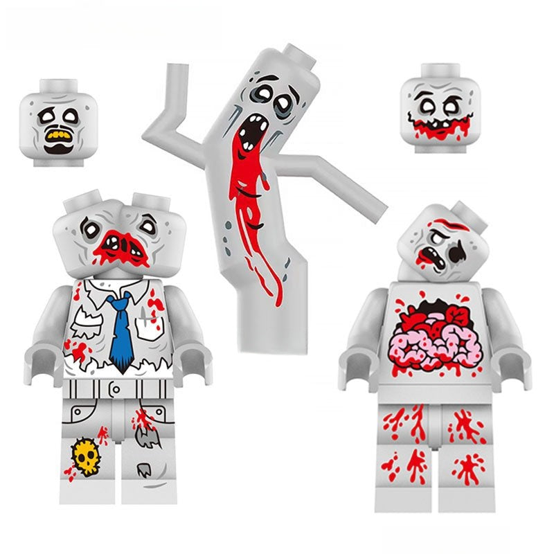 NEW ZOMBIE set of 3 Lego Minifigures Custom Toys - DelsBricks MinifiguresLego Horror MinifiguresDelsBricks MinifiguresDelsbricks.com