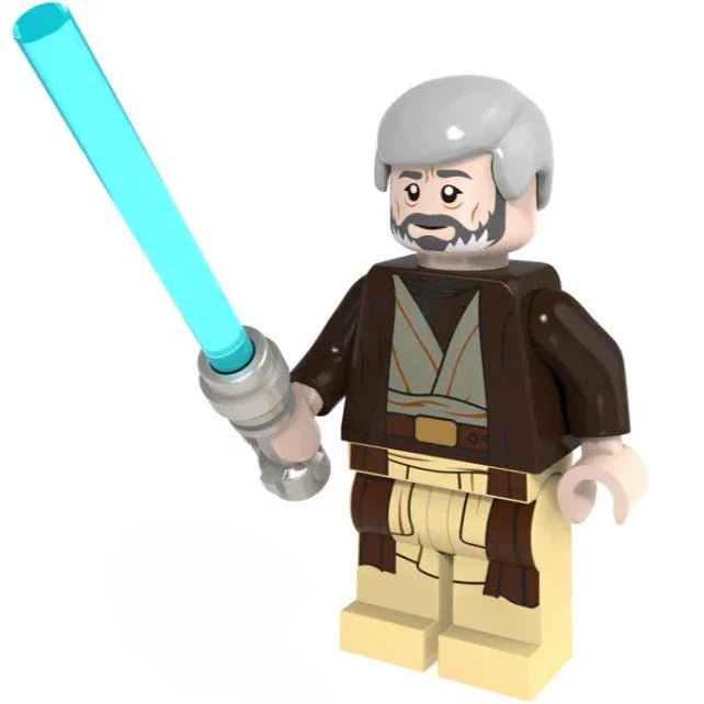 Obi Wan Kenobi Lego Star Wars Minifigures Custom Toys 2 - DelsBricks MinifiguresLego Star Wars MinifiguresDelsBricks MinifiguresDelsbricks.com