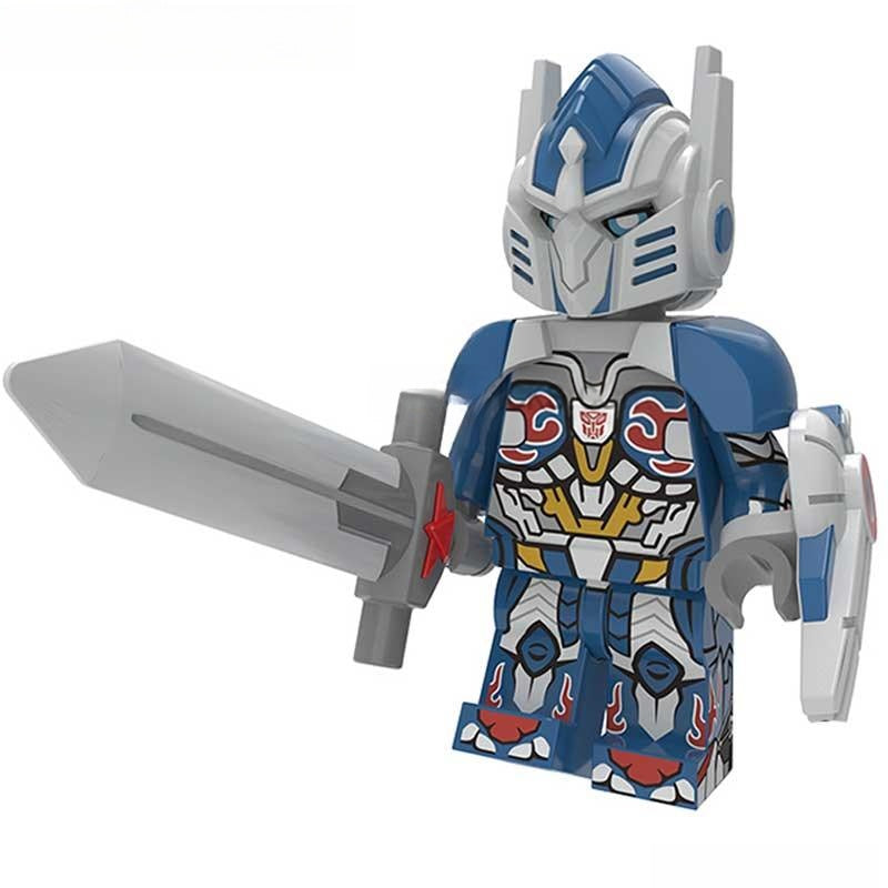Optimus Prime Knight Transformers Lego Minifigures custom toys - DelsBricks MinifiguresMinifiguresDelsBricks MinifiguresDelsbricks