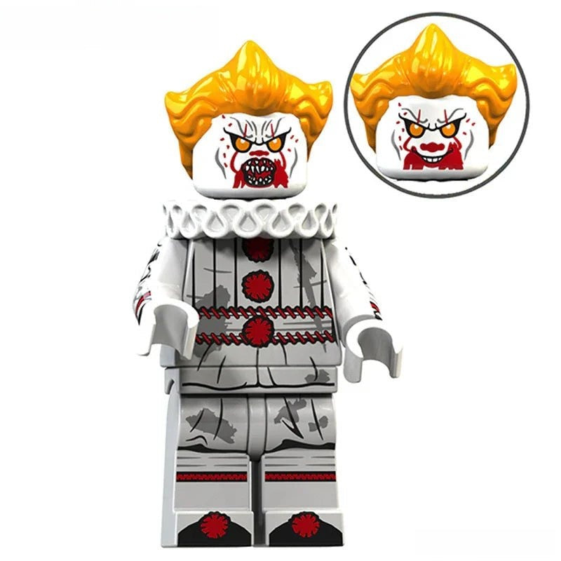 Pennywise Stephen King's IT 2017 Lego Minifigures Custom Toys - DelsBricks MinifiguresLego Horror MinifiguresDelsBricks MinifiguresDelsbricks.com