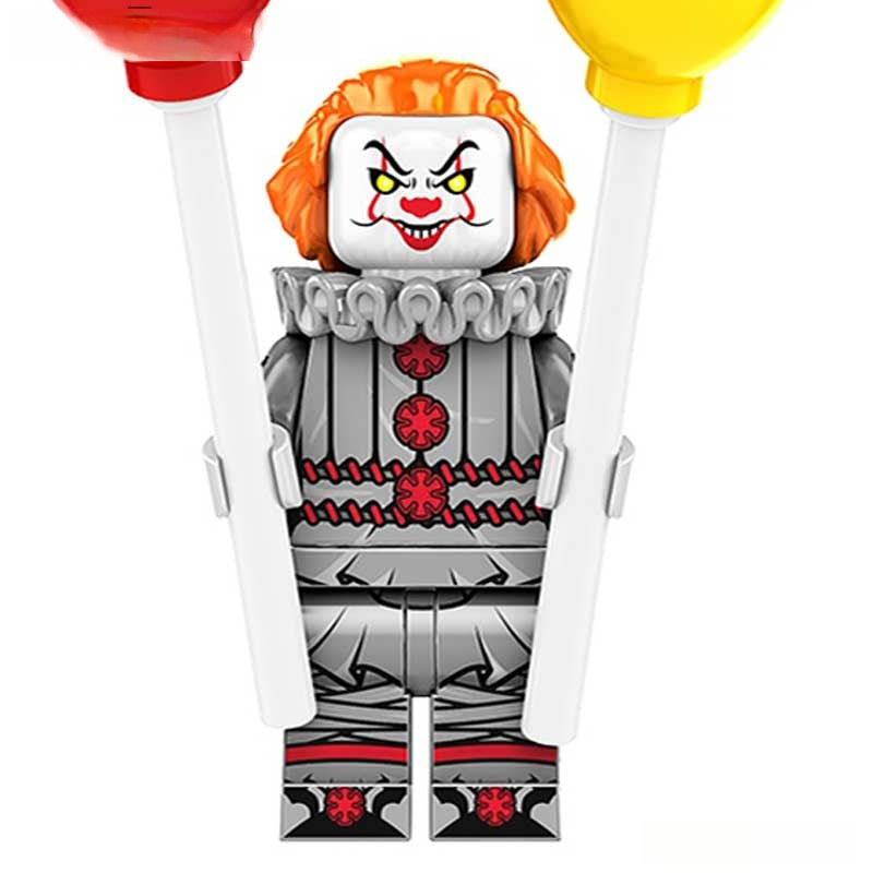 Pennywise Stephen King's IT Lego Minifigures Custom Horror Toys 5 - DelsBricks MinifiguresLego Horror MinifiguresDelsBricks MinifiguresDelsbricks.com