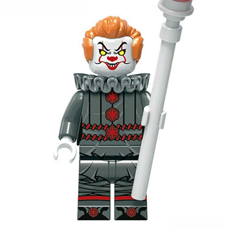Pennywise Stephen King's IT - New Lego Minifigures Custom Horror Toys - DelsBricks MinifiguresLego Horror MinifiguresDelsBricks MinifiguresDelsbricks.com