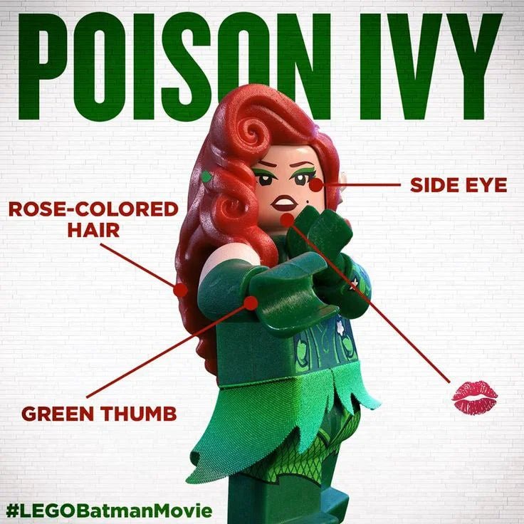 Poison Ivy - the Lego Batman Movie - DelsBricks MinifiguresMinifiguresDelsBricks MinifiguresDelsbricks
