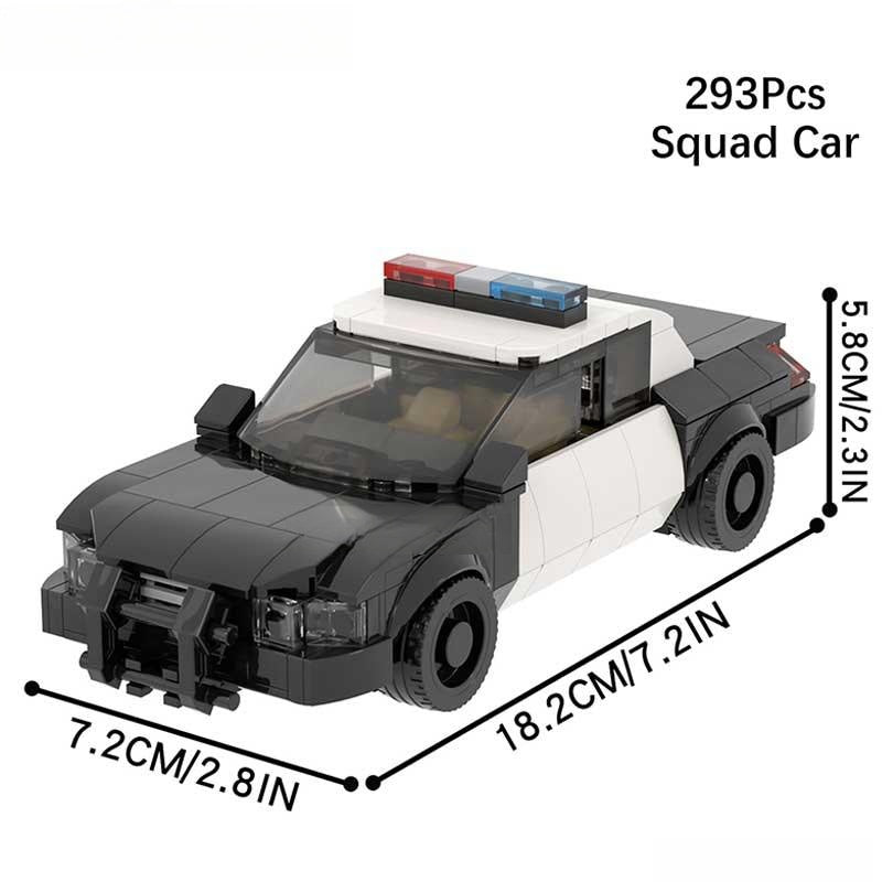 Police Squad Car 293 piece Lego Minifigures Custom Toys - DelsBricks MinifiguresMinifiguresDelsBricks MinifiguresDelsbricks