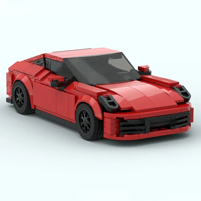 Porsche 911 red sports car Lego Custom Minifigures Building Block Toys - DelsBricks MinifiguresMinifiguresDelsBricks MinifiguresDelsbricks