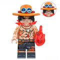 Portgas D Ace from ONE PIECE Anime Lego Minifigures custom toys New (black eyes) - DelsBricks MinifiguresMinifiguresDelsBricks MinifiguresDelsbricks