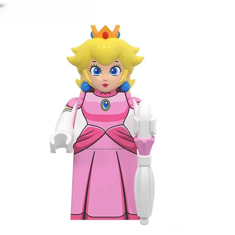 Princess Peach from Mario Brothers Movie Super Mario Lego Minifigures - DelsBricks MinifiguresMinifiguresDelsBricks MinifiguresDelsbricks