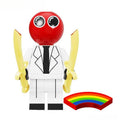 Rainbow Friends Red Scientist Lego Minifigures Custom Toys - DelsBricks MinifiguresMinifiguresDelsBricks MinifiguresDelsbricks