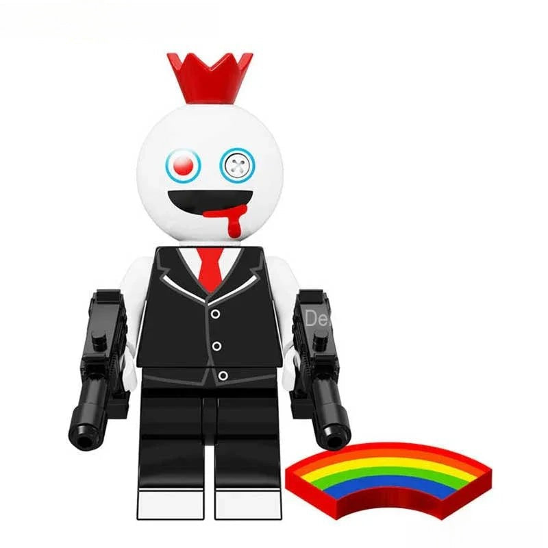 Rainbow Friends White Lego Minifigures Custom Toys - DelsBricks MinifiguresMinifiguresDelsBricks MinifiguresDelsbricks