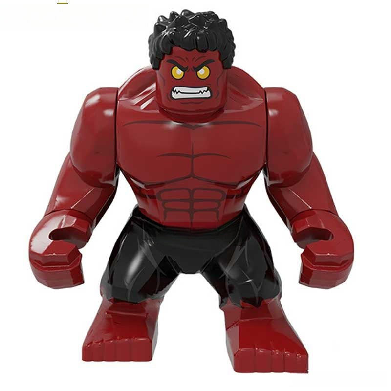 Red Hulk from Captain America: Brave New World Lego Minifigures Custom Toys - DelsBricks MinifiguresMinifiguresDelsBricks MinifiguresDelsbricks