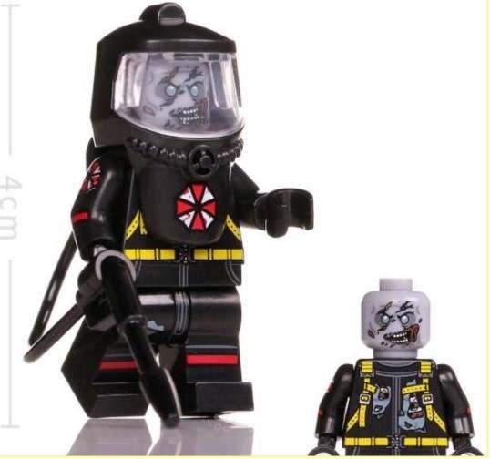 Resident Evil Hazmat Zombie Lego Minifigures Custom Horror Toys - DelsBricks MinifiguresLego Horror MinifiguresDelsBricks MinifiguresDelsbricks.com