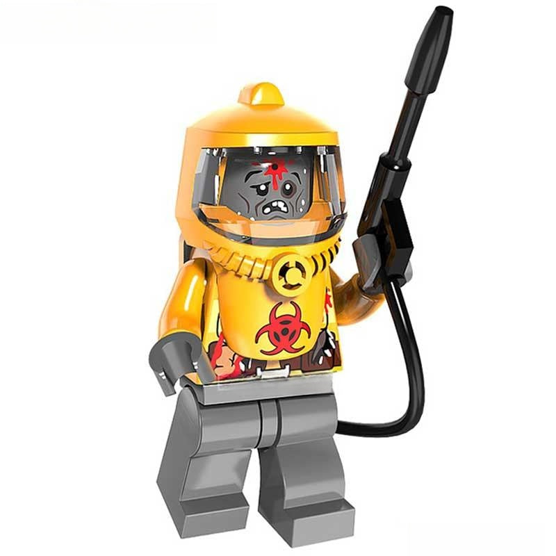 Resident Evil Hazmat Zombie Lego Minifigures Custom Toys NEW - DelsBricks MinifiguresLego Horror MinifiguresDelsBricks MinifiguresDelsbricks.com