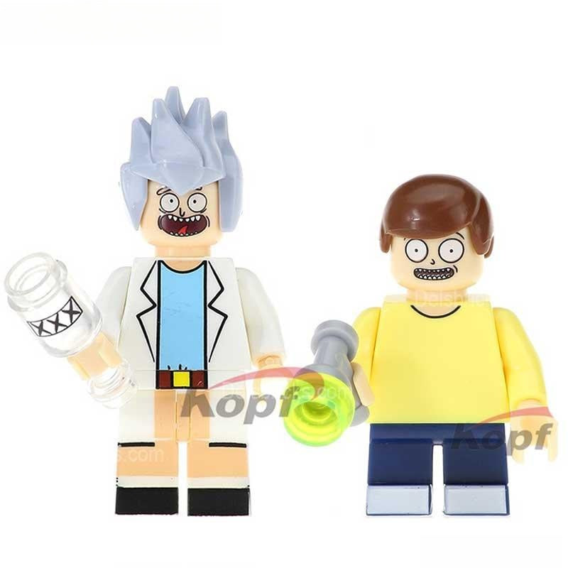 Rick & Morty Lego Minifigures Custom toys - DelsBricks MinifiguresMinifiguresDelsBricks MinifiguresDelsbricks