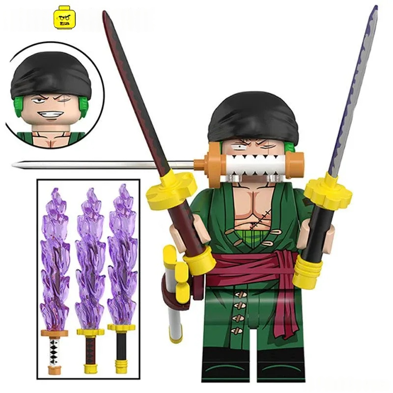 Roronoa Zoro from ONE PIECE Anime Lego Minifigures custom toys 12 - DelsBricks MinifiguresMinifiguresDelsBricks MinifiguresDelsbricks