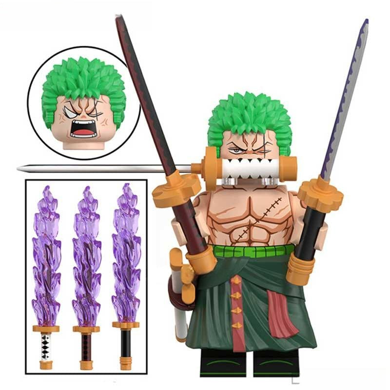 Roronoa Zoro from One Piece Lego Anime Minifigures Custom Toys NEW1 - DelsBricks MinifiguresMinifiguresDelsBricks MinifiguresDelsbricks
