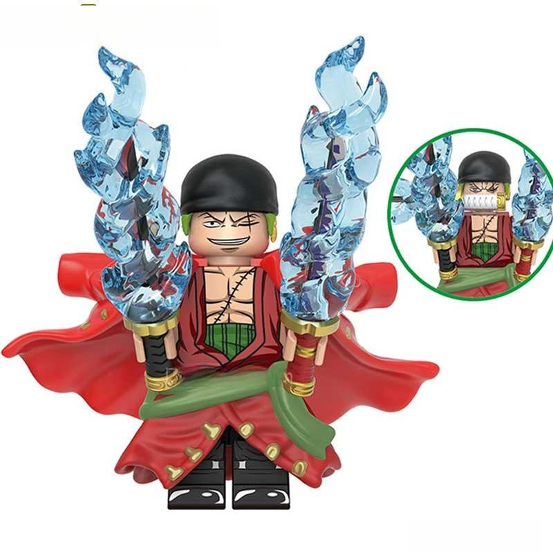 Roronoa Zoro from One Piece Lego Anime Minifigures Custom Toys set s7 - DelsBricks MinifiguresMinifiguresDelsBricks MinifiguresDelsbricks
