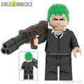 Roronoa Zoro One Piece Lego Anime Minifigures Custom Toys NEW 2 - DelsBricks MinifiguresMinifiguresDelsBricks MinifiguresDelsbricks