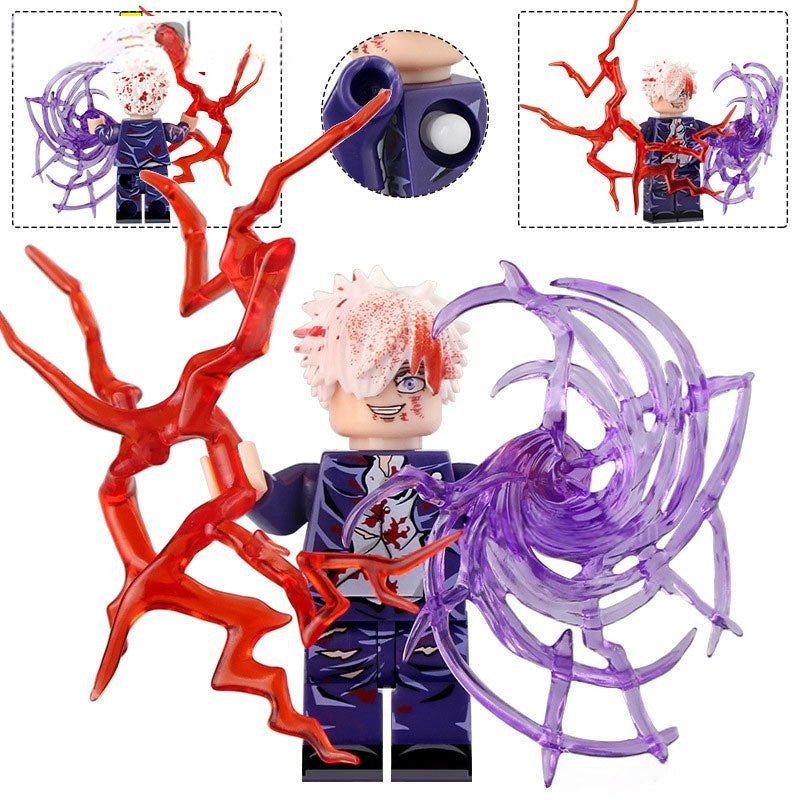 satoru Gojo Jujutsu kaisen Lego Anime Minifigures Custom Toys 4 - DelsBricks MinifiguresMinifiguresDelsBricks MinifiguresDelsbricks