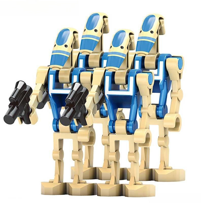 Scout Battle Droids set of 4 Star Wars Lego Minifigures Custom Toys NEW - DelsBricks MinifiguresLego Star Wars MinifiguresDelsBricks MinifiguresDelsbricks.com