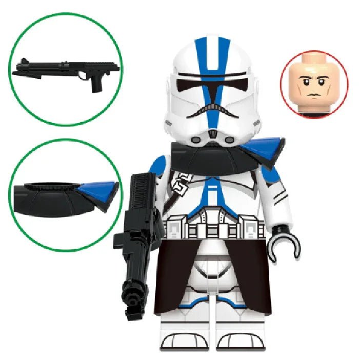 Sergeant Appo 501st Legion Clone trooper Star Wars Lego Minifigures Custom Toys - DelsBricks MinifiguresLego Star Wars MinifiguresDelsBricks MinifiguresDelsbricks.com