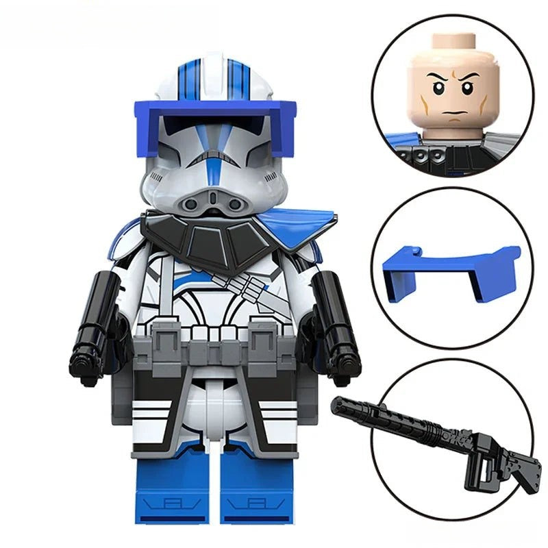 Sgt. Appo 501st Clone trooper Star Wars Lego Minifigures Custom Toys S3 - DelsBricks MinifiguresLego Star Wars MinifiguresDelsBricks MinifiguresDelsbricks.com