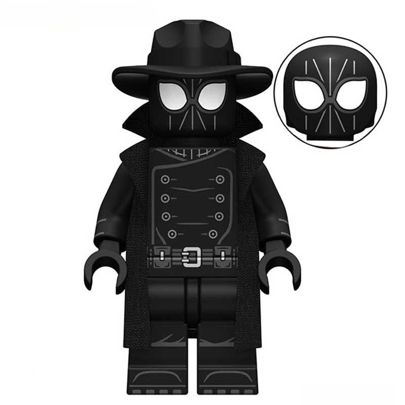 Shadow Spider - Man Black Noir Suit Spider - Man Minifigures - DelsBricks MinifiguresSpiderman Lego MinifiguresDelsBricks MinifiguresDelsbricks.com