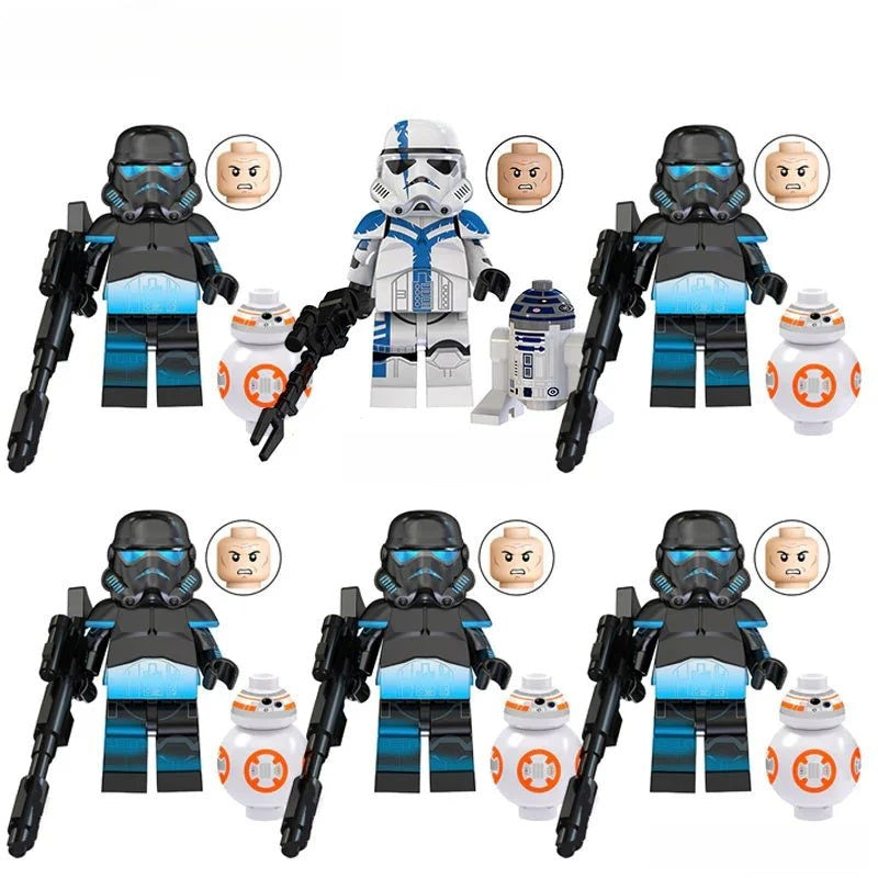 Shadow Stormtrooper set of 6 Lego Star Wars Minifigures Custom Toys - DelsBricks MinifiguresLego Star Wars MinifiguresDelsBricks MinifiguresDelsbricks.com