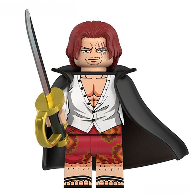 Shanks ONE PIECE Anime Lego Minifigures custom toys 3 - DelsBricks MinifiguresMinifiguresDelsBricks MinifiguresDelsbricks
