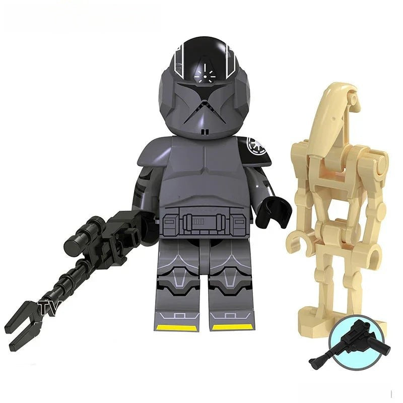 Spark Clone Trooper & Droid Star Wars Lego Minifigures Custom Toys - DelsBricks MinifiguresLego Star Wars MinifiguresDelsBricks MinifiguresDelsbricks.com