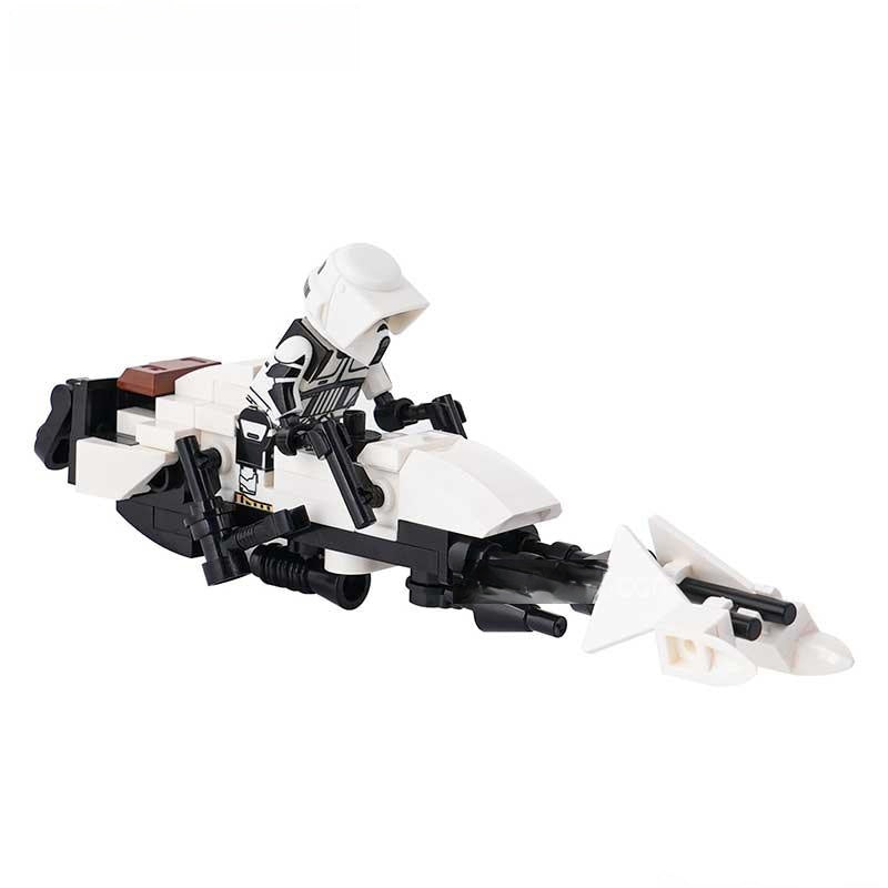 Speeder Bike & Biker Scout Lego Minifigures Custom Toys - DelsBricks MinifiguresMinifiguresDelsBricks MinifiguresDelsbricks