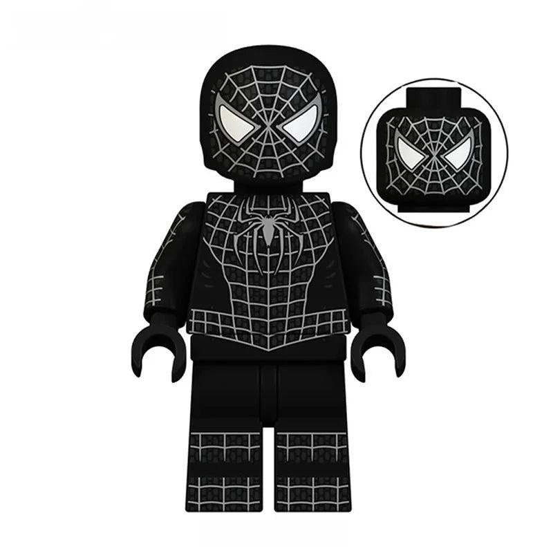 Spider - Man Black symbiotic Suit Lego Minifigures Custom Toys 1 - DelsBricks MinifiguresSpiderman Lego MinifiguresDelsBricks MinifiguresDelsbricks.com